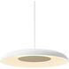Ramen LED 24 inch White Oak and Matte White ADA Wall Sconce/Pendant Wall Light in White Oak With Matte White, Hardwire